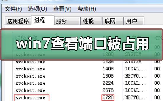 win7系统如何查看端口占用情况?